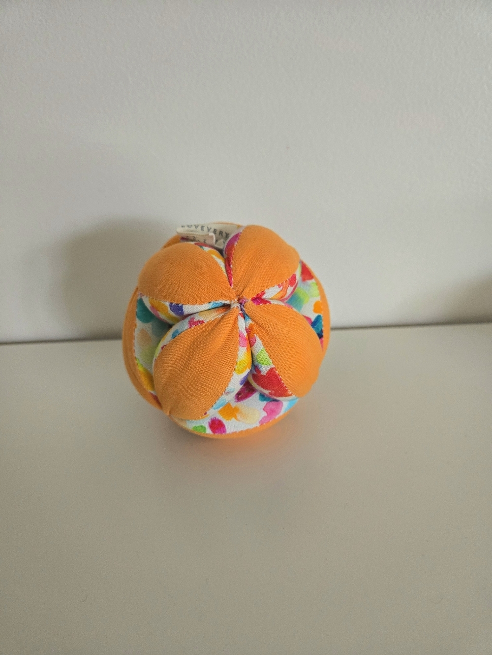 Lovevery Orange Montessori Play Ball | Sensory Baby Toy | EUC
